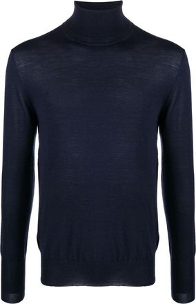 Pantaloni Torino roll neck knitted jumper - men - Virgin Wool - 48 - Blue