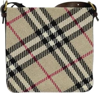 Burberry Pre-owned Cross Body Bags, female, Beige, Size: ONE SIZE Pre-owned Nova check shoulder bag