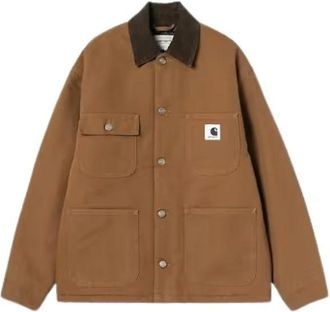 Carhartt Work in Progress OG Michigan Coat - Dames - Zomerjassen - Bruin - M - Katoen - Jassen