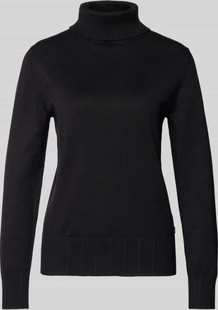 s.Oliver Black Label Slim Fit Pullover aus Viskose-Mix in Black, Größe 34