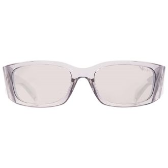 Prada Light Grey MIrror Silver Wrap Mens Sunglasses PR A19S 12R2B0 60