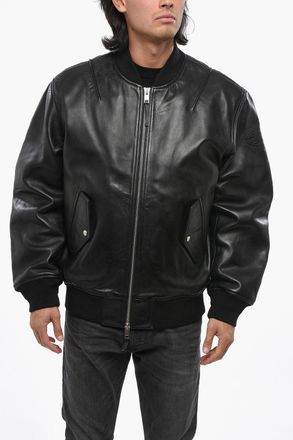 Diesel RED TAG Leather Bomber-Fit Jacket PRITTS Diesel