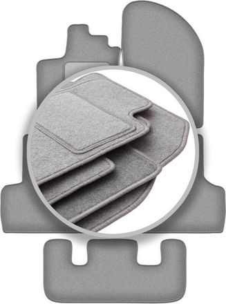OEM Alfombrillas De Coche Gris Ceniza Para: Dacia Lodgy 7 Plazas (2012-)