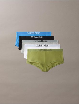 Calvin Klein Womens Extra Soft Cotton Stretch 5-Pack Boyshort - Multi - XL
