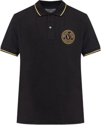 Versace Jeans Couture Logo-embroidered Polo Shirt