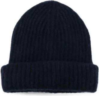 Roberto Collina 263Myb 32051 Muts - Heren - Hoeden - Blauw - ONE Size - Accessoires