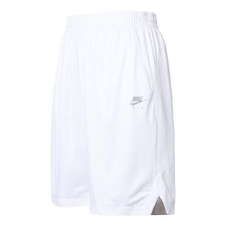 Nike Air x Kim Jones Crossover Reflective Logo Stripe Sports Shorts US Edition Couple Style White DH6588-100