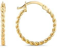 Devata Twisted Rope Hoop Earrings in 14K Gold in Yellow Gold at Nordstrom