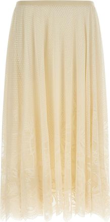 Fabiana Filippi Beige Lace skirt