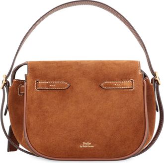 Polo Ralph Lauren Womens Handbag Suede Cinnamon Cinnamon-Tan Cowhide Handbags Cinnamon/tan Hand Bags