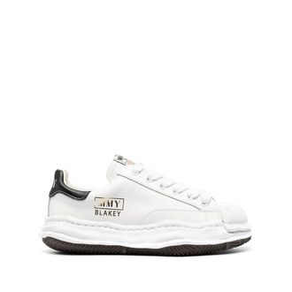 Miharayasuhiro Sneakers, male, White, Size: 4 US Leather Low-Top Sneakers
