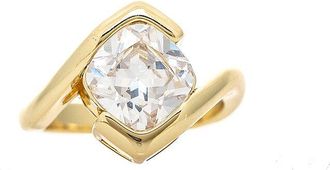 Rivka Friedman 18K Plated Cz Stackable Ring