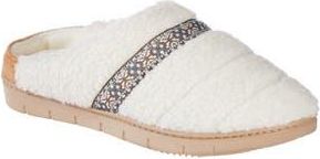 Isotoner Clara Faux Shearling Slipper in White at Nordstrom Rack, Size X-Large