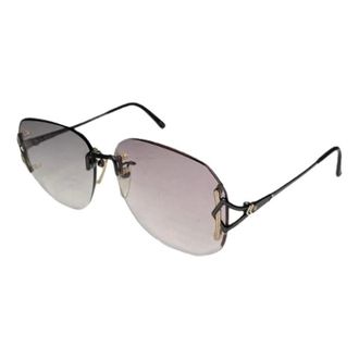 Balenciaga Pre-owned Accessories, female, Purple, Size: ONE SIZE Pre-owned Metal Sunglasses