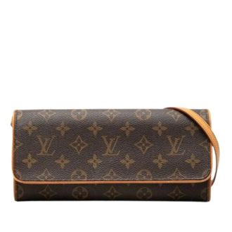 Louis Vuitton Pre-owned Pochette Twin GM - Dames - Pre-owned - Bruin - Maat: ONE Size Leer