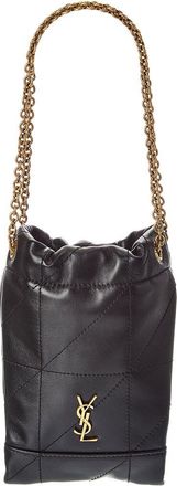 Saint Laurent Mini Leather Bucket Bag