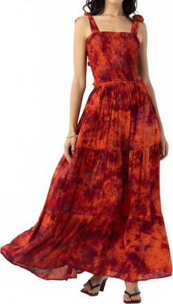 Tiare Hawaii Waverly Maxi Dress In Wine Rust Smoke
