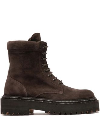 Officine Creative Blossom lace-up boots - Brown