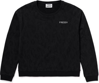 Freddy Felpa donna girocollo fantasia leopardata regular fit