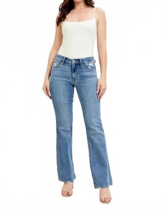 Judy Blue Mid Rise Bootcut Denim Jeans In Vintage Wash