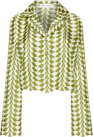 Oscar De La Renta Blusa in seta - Toni neutri