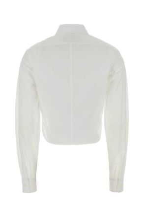 Dsquared2 Womens White Poplin Shirt Exterior: Cotton Camicie