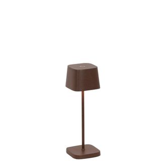 Zafferano L&aacute;mpara de mesa led corten regulable zafferano