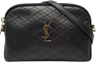 Saint Laurent Pre-owned Cross Body Bags, female, Black, Size: ONE SIZE Pre-owned Gaby Crossbody Bag