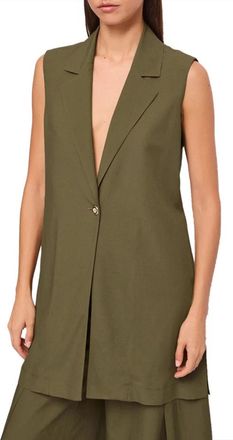Gaud&igrave; Gaud&igrave; Sweaters - Dames - Bodywarmers - Groen - L - Linnen - Jassen