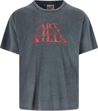 Gallery Dept. Timeless Black T-Shirt With Round Neckline And Short Sleeves
