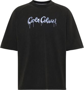 Carlo Colucci Oversize T-Shirt - Heren - T-shirts - Zwart - XL - Katoen - Tops