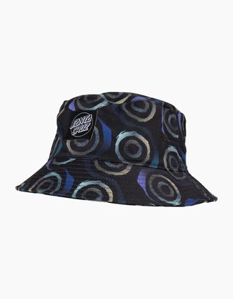 Santa Cruz Mens Santa Cruz Mens Vertigo Haze Bell Hat Bucket Hat - Black - OS - Size: ONE size