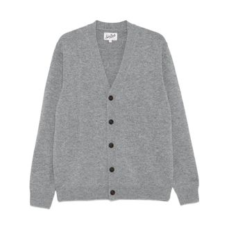 MC2 Saint Barth Herrison Wool Cardigan - Heren - Vesten - Grijs - XL - Wol - Truien & Vesten