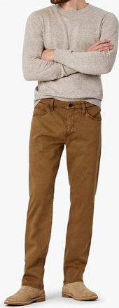 34 Heritage Courage Straight Leg Pants In Brown Twill