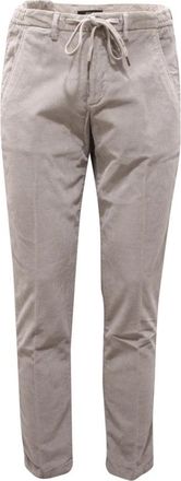 BRIGLIA 1949 Fluwelen Broek Grijs Model Bg 41T - Heren - Slim Fit Broeken - Grijs - 2XL - Broeken