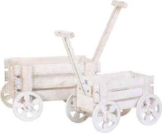 Wanderlust Deco Wanderlust Deco - Carro soporte macetero set de 2 piezas 66x29x30h-52x20x23h cm