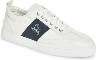 Christian Louboutin Retero Sneaker in 6902-White/marine at Nordstrom, Size 44.5