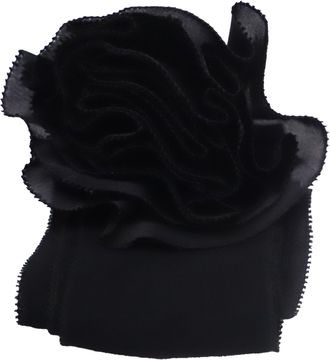 Zimmermann Flower Neck Scarf in Black Viscose