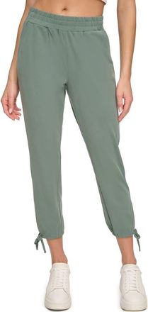Andrew Marc Sueded Piqué Ankle Crop Joggers in Fern at Nordstrom Rack, Size X-Large