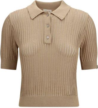 Jacob Cohen Beige Cotton Polo Womens Shirt