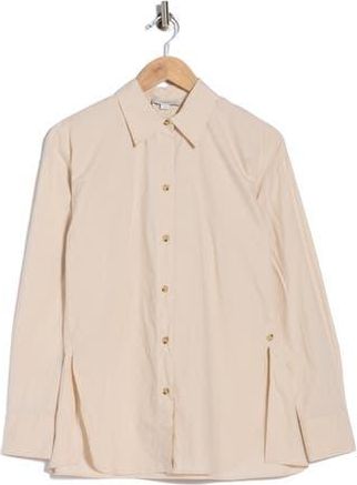 Vince Cotton Button-Up Shirt in Cobblestone at Nordstrom Rack, Size X-Small