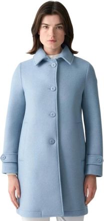 Colmar Classic Wool Coat - Dames - Mantel - Blauw - M - Wol - Jassen