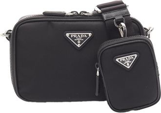 Prada Pre-owned Prada Re Nylon and Saffiano Brique Crossbody Unisex 6OC9R5F0JFUANEPD