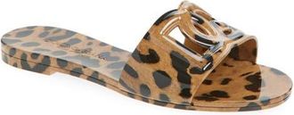 Dolce & Gabbana Bianca Interlock Slide Sandal in Hy13M Leo New at Nordstrom, Size 10Us