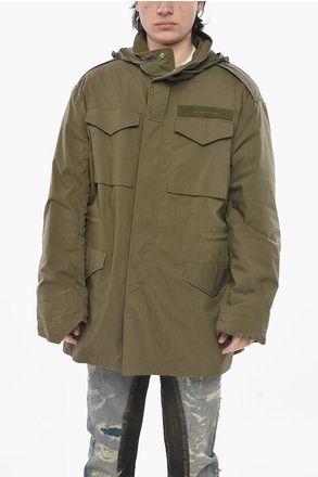 Givenchy Cotton-Blend Multi-Pocket Parka With Detachable Hood size 44