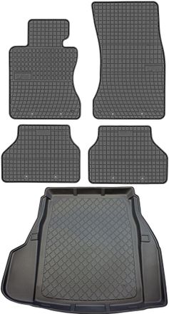 OEM Juego De Alfombrillas De Goma Para Coche Y Alfombrilla Para Maletero Para Bmw Serie 5 E60 Sed&aacute;n (de Julio A Febrero De 2010)