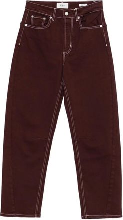 Rails Straight Fit Jeans, female, Brown, W25, Samo Barrel Leg