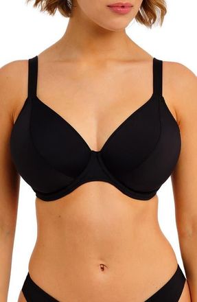 Freya Jewel Cover Underwire Bikini Top in Plain Black at Nordstrom, Size 32Dd