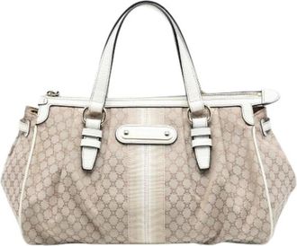Celine Pre-owned Handbags, female, Beige, Size: ONE SIZE Pre-owned Canvas Handbag