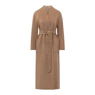Max Mara Dames, Mantels, Beige, Maat: 2XS Wol